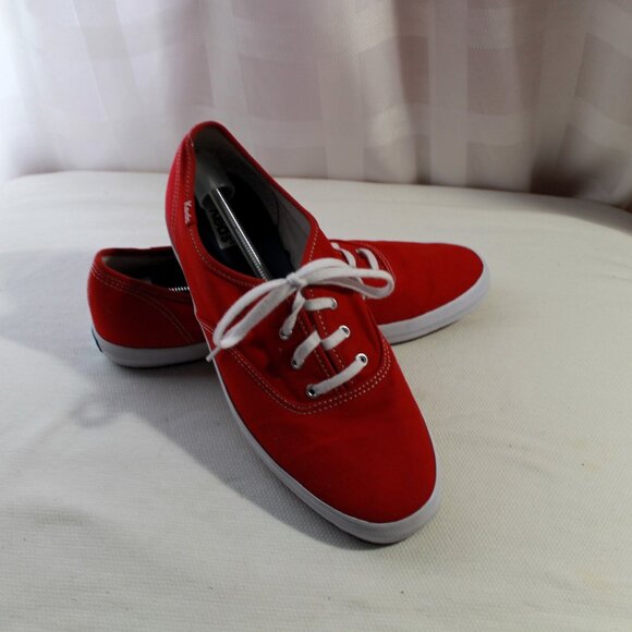 Red Canvas Keds Sneakers, Size 10, NWOT - Picture 3 of 10